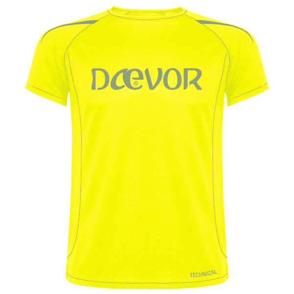 Camiseta Hombre Técnica-Daevor Amarillo Fluor