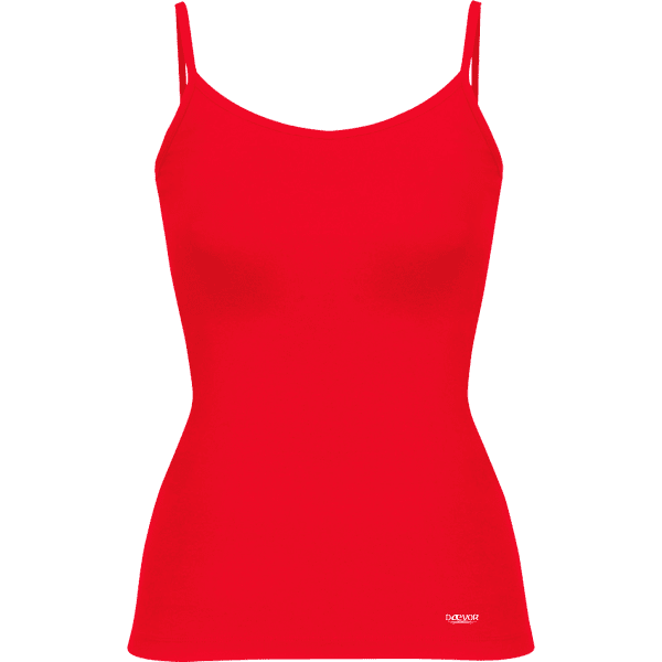 Camiseta Casual Ajustada De Mujer-Daevor Patrice Roja